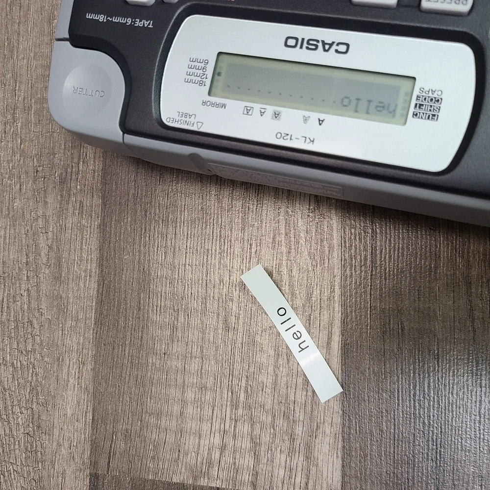 Casio EZ Label Printer Label It‎ KL-120 - TESTED WORKING W/ 12mm Label Tape